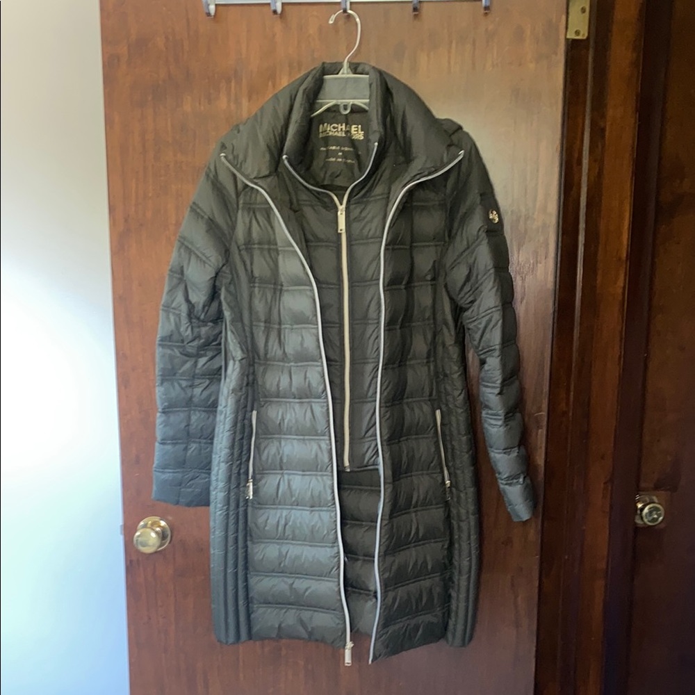 Michael Kors Women's Down Quilted Parka - Forest Green